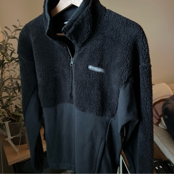 Columbia Men’s Black 1/4 Zip Pullover Size S - Picture 2 of 12
